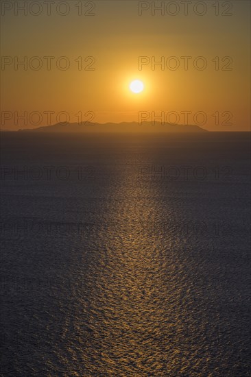 Sunset over Capraia Island