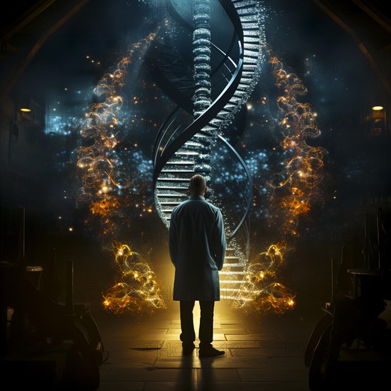 Symbolic image DNA double helix