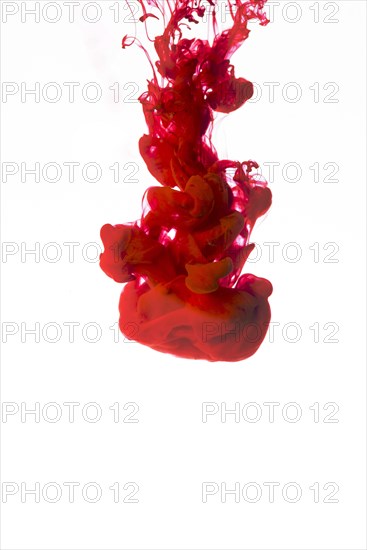 Vivid red droplet ink
