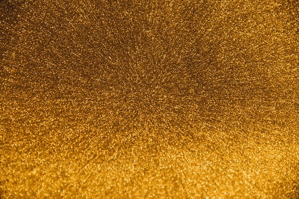 From droplets golden water