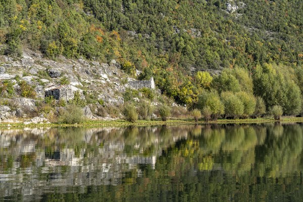 Landscape on the river Crnojevic near Rijeka Crnojevica