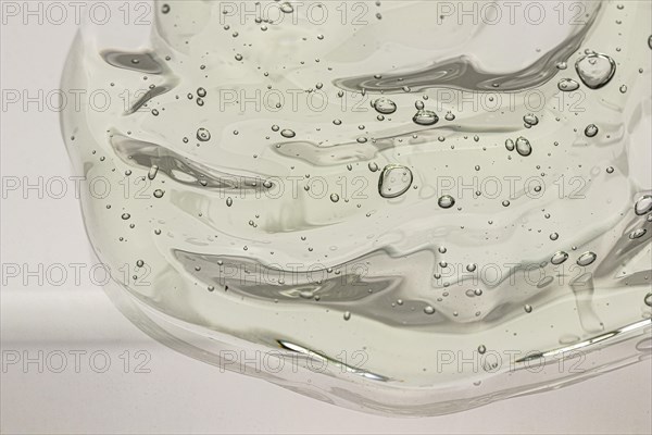 White hand sanitizer gel