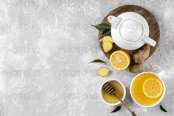 Delicious healthy tea concept with