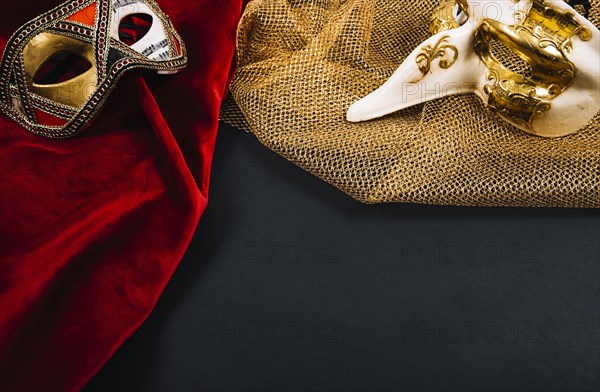 Beautiful masks pieces clothes