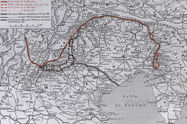 Map of the Northern Italy Battle