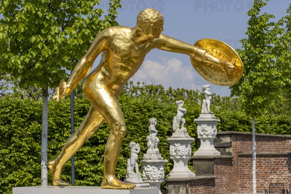 Borghese Gladiator gilded figure