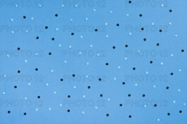 Top view blue background dots