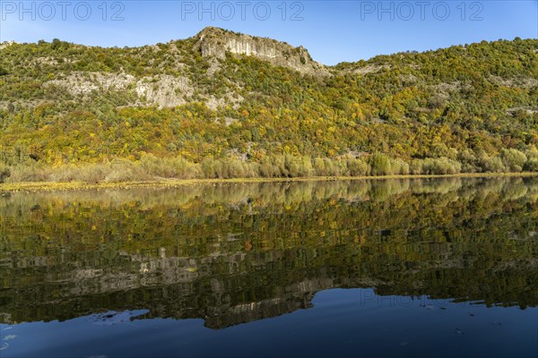 Landscape on the river Crnojevic near Rijeka Crnojevica