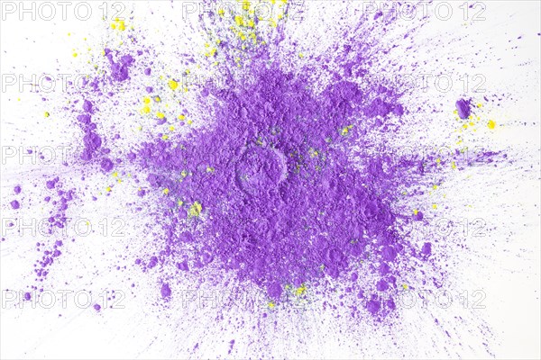 Painted purple powder table