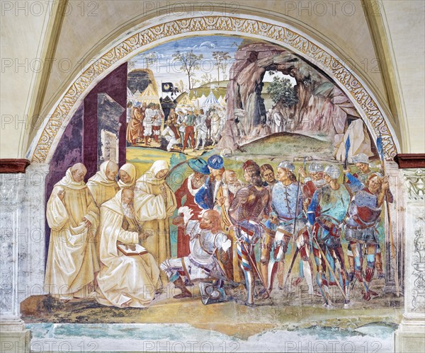 Benedict discovers the deception of the Gothic king Totila