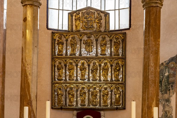Silver altar of the Saint Tryphon Cathedral in Kotor