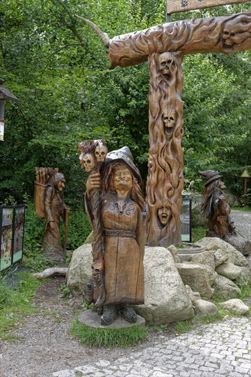 Witch figures at the Hexentanzplatz