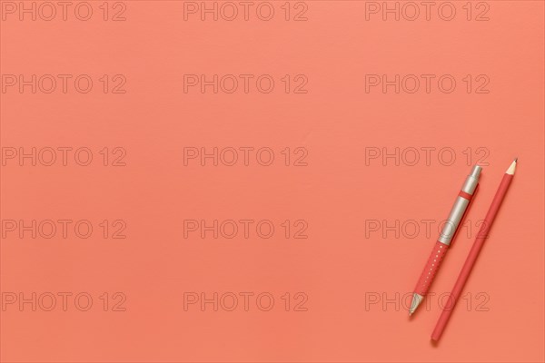 Composition stationery tools red color