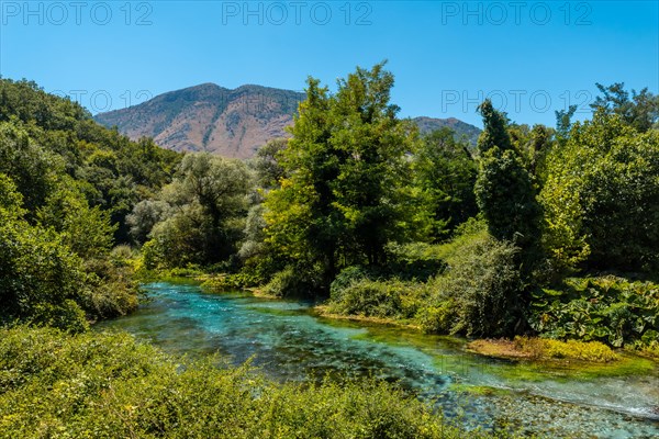 Beautiful landscape next to The Blue eye or Syri i kalter