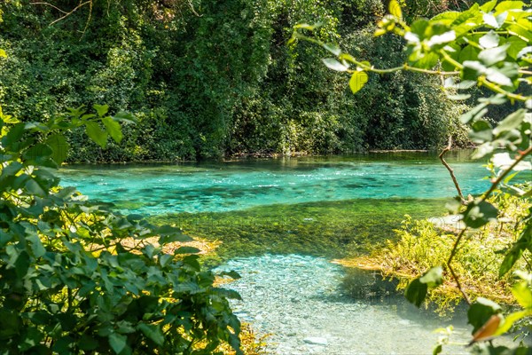 River coming down from The Blue eye