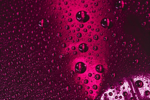 Abstract burgundy background with water drops