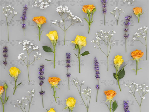 Flowers pattern background