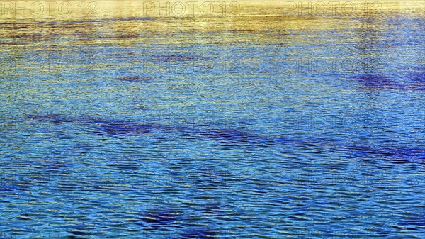 Crystal clear turquoise water in the sea