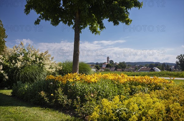 View from the spa gardens to Bad Birnbach