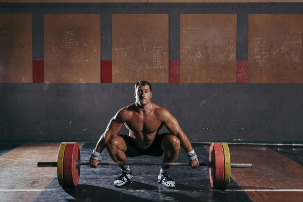Man doing bodybuilding