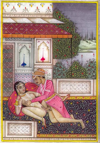 Depiction of an erotic scene