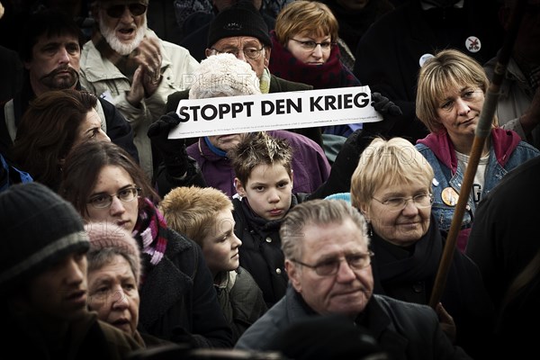Peace demonstration with approx. 40