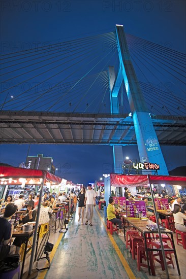 Nangman Pocha night market under Dolsan Bridge