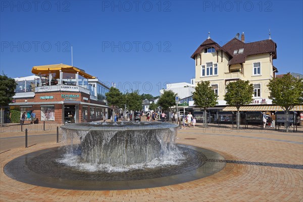 Fountain at the village square in Timmendorfer Strand