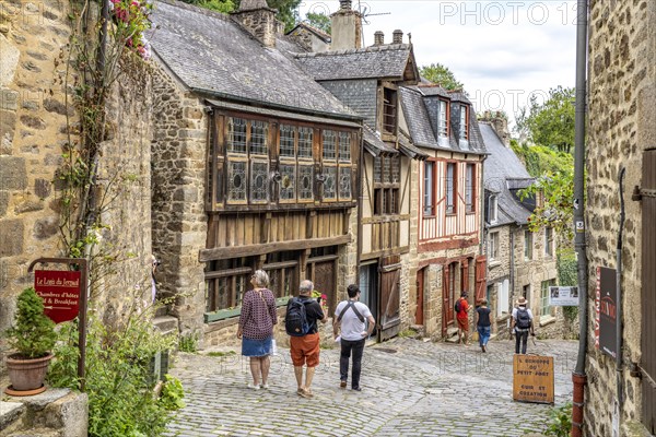 Half-timbering in the historic old town of Dinan