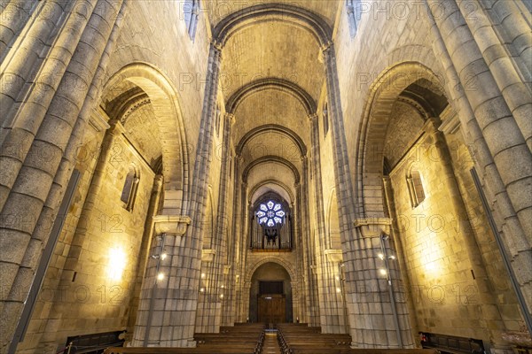 Interior of the Se do Porto Cathedral