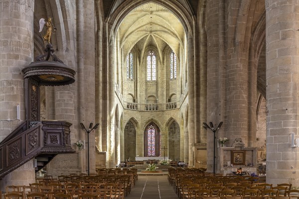 Interior of the Saint-Malo Church in Dinan