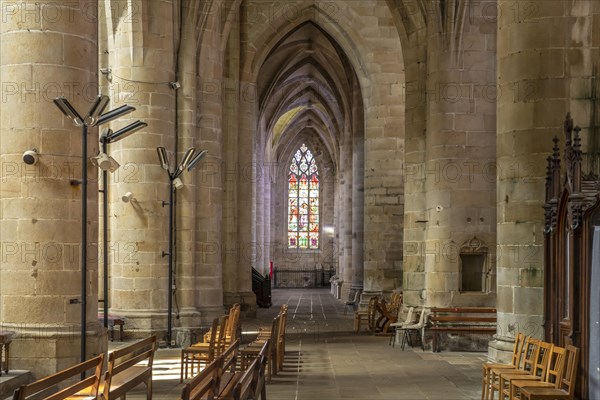 Interior of the Saint-Malo Church in Dinan