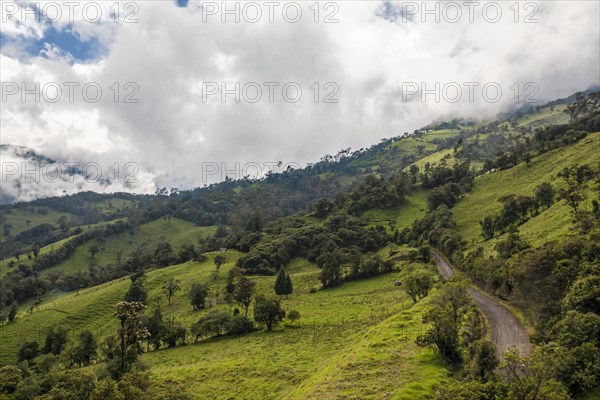Mountain landscape near Banos