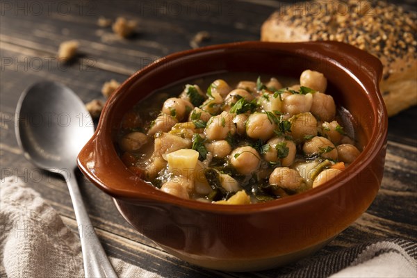 Bowl filled with beans