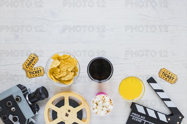 Creative composition cinema theme