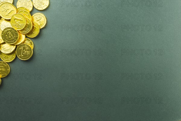 Heap chocolate coins