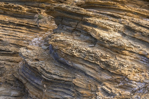 Bizarre rock formations in the Buca delle Fate