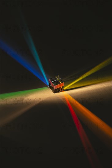 Abstract prism rainbow lights
