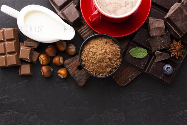 Cocoa powder with milk
