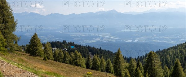 View from the Gerlitzen Alpe into the Drau Valley