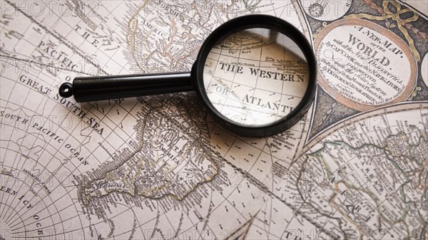 Focused western place map