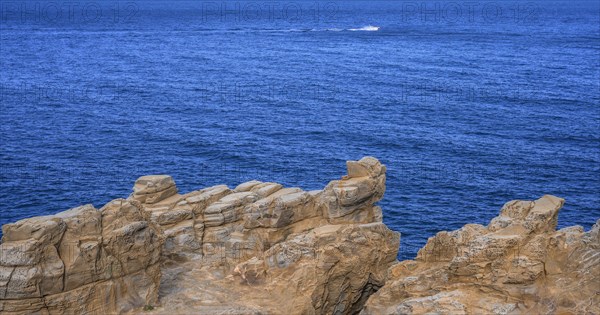Bizarre rock formations in the Buca delle Fate