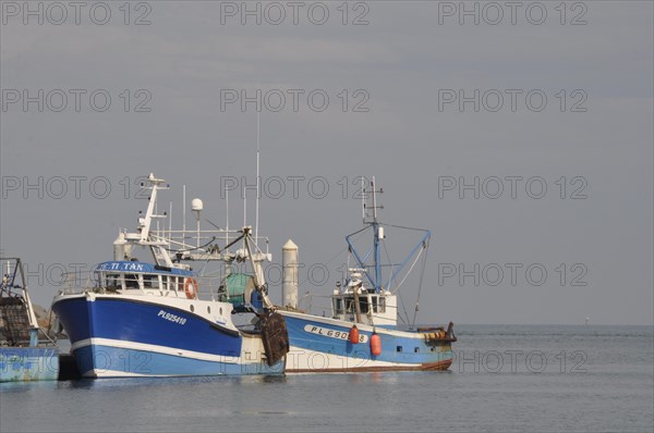 Fishing boats in the port of Saint-Quay Portrieux in Brittany