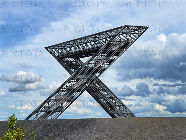 The Saarpolygon is a steel sculpture and a memorial to the coal mining industry in the Saar region