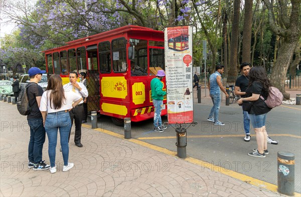 Tranvia Turistico historic tourist tram vehicle