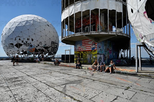 Former US wiretap buildings on Teufelsberg in Grunewald Berlin