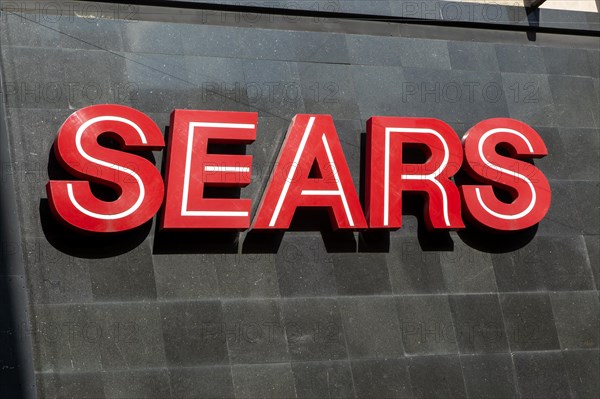 Large sign SEARS department store shop