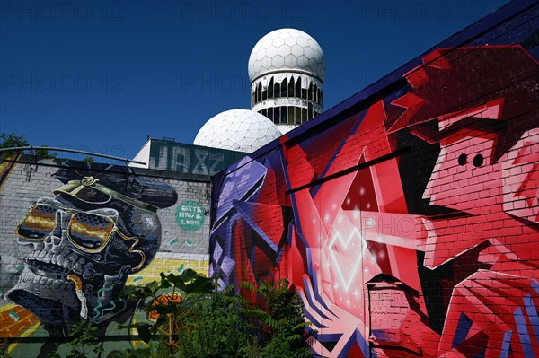 Former US wiretap buildings on Teufelsberg in Grunewald Berlin