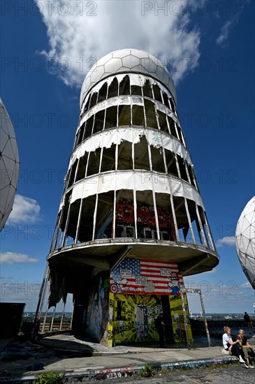 Former US wiretap buildings on Teufelsberg in Grunewald Berlin