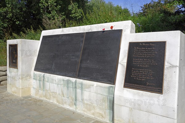 First World War One memorial to Dr John McCrae